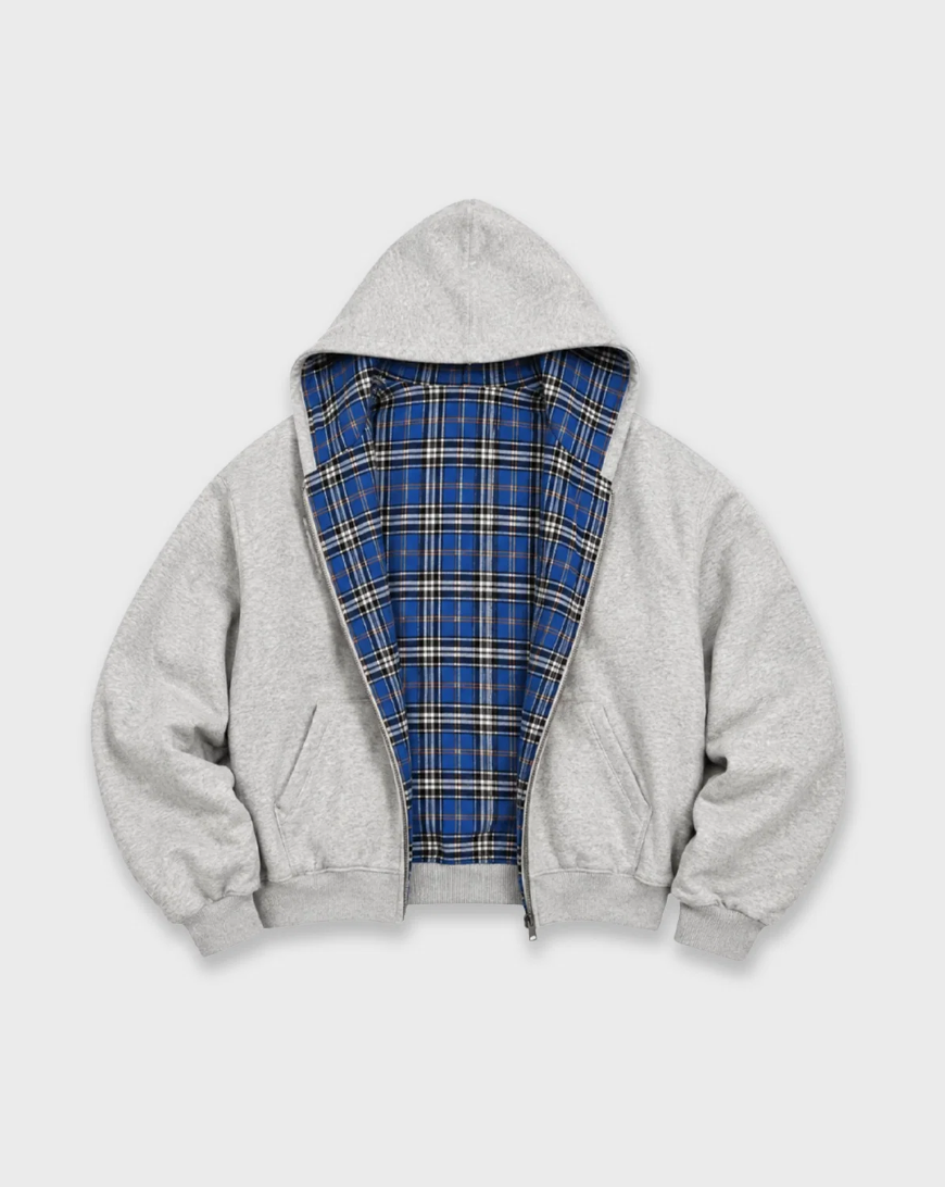 CHECKER LINE ZIP-UP