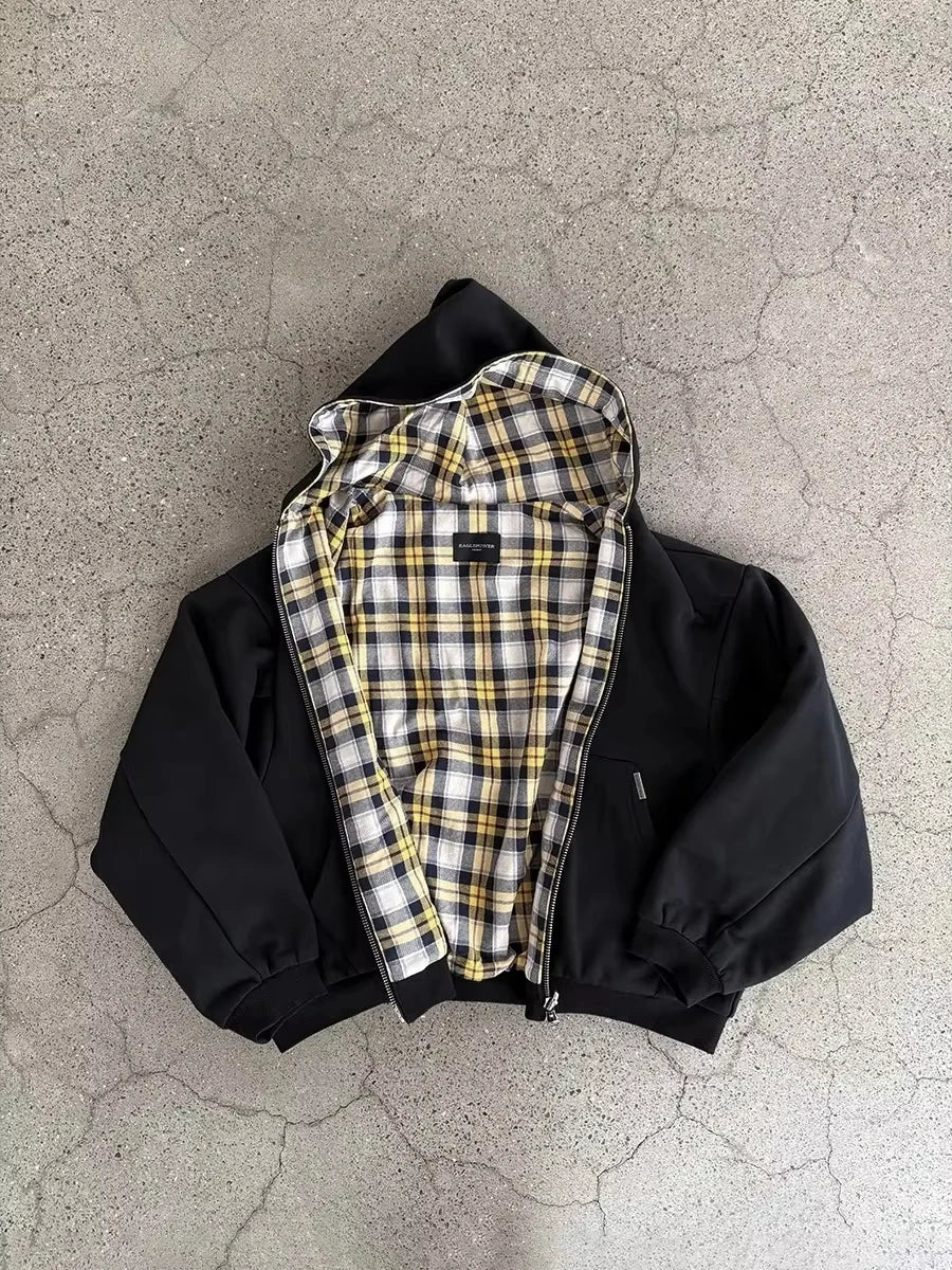 CHECKER LINE ZIP-UP